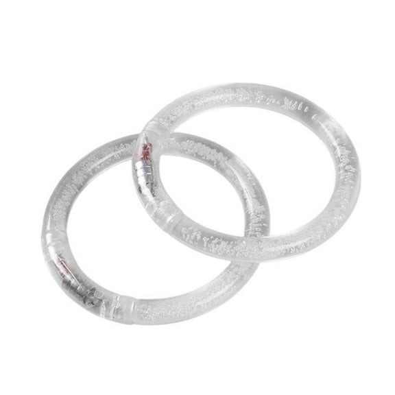 BAELLERT 2Pcs Luminous Bracelet Detachable Joint Unisex Enhance Atmosphere LED Display Bracelet Luminous Wristbands Dance Party Accessories
