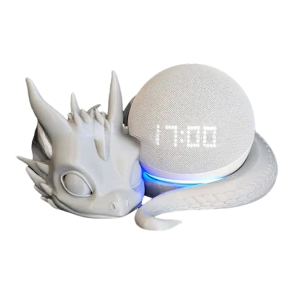 BAELLERT 3D Printed Dragon Speaker Stand Lying Dragon Smart Speaker Base Cartoon Dragon Loudspeaker Base Home Office Desktop Decoration
