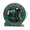thumbnail image 1 of BAELLERT 3D Printed Triaxial Clock with Rotating Numeric Display Home Office Living Room Desktop Digital Clock Decoration Tech and Design Enthusiasts Gift, 1 of 8