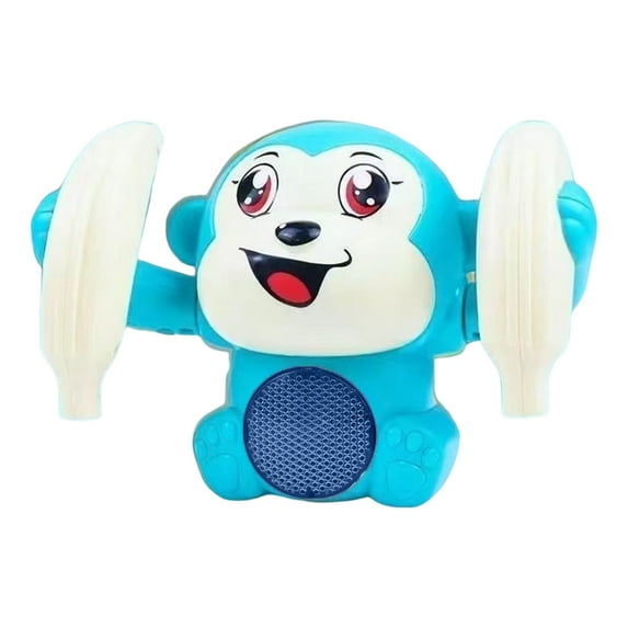BAELLERT Baby Toys Monkey Crawling Toy Educational Electric Roll And Glow Monkey Toy with Light-up Sounds Voice-Activated Mode Interactive Sensory Toy for Toddler Boy Girl