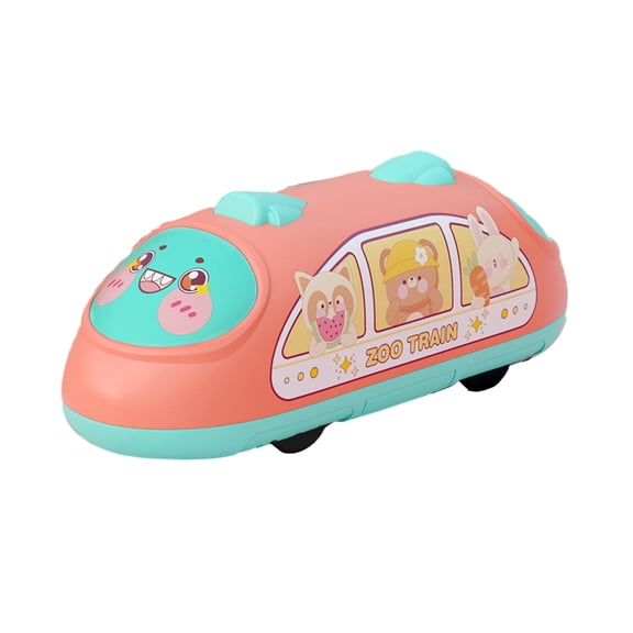 BAELLERT Baby Train Toy Cartoon Inertia Small Car Toy Various Styles No Battery Required Pull Back Vehicle Educational Toy Kids Boys Girls Gift