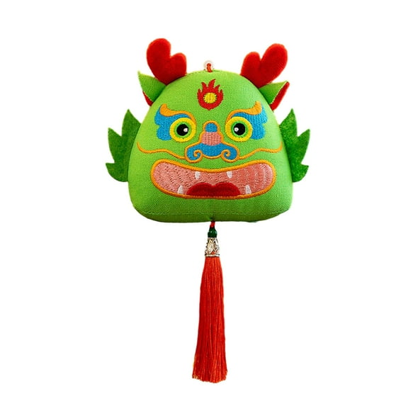 BAELLERT Cartoon Chinese Dragon Hanging Decoration with Tassels 2024 Year of The Dragon New Year 3D Dragon Ornament Pendant Home Decor Spring Festival Gift