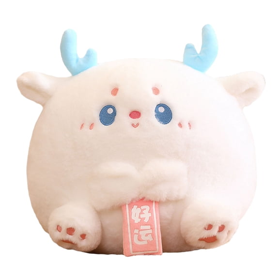 BAELLERT Cartoon Dragon Plush Doll New Year of 2024 Mascot Chinese Zodiac Dragon Plushies Three-dimensional Stuffed Animal Doll Pillow Festival Home Party Decoration Gift