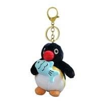 BAELLERT Cartoon Penguin Plush Keychain Toy Pendant Soft PP Cotton Filling Creative Key Ring Bag Charm Gift for Girls Boys Family Festivals