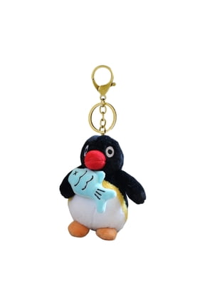 Cartoon Penguin Plush Keychain Toy Pendant Soft PP Cotton Filling Creative Key Ring Bag Charm Gift for Girls Boys Family Festivals