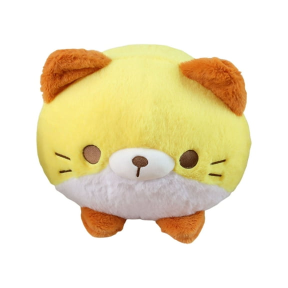 BAELLERT Cat Head Pillow PP Cotton Filling Lovely Kitten Doll Soft Sofa Pillow Companion Plushie Stuffed Animal Doll Toy Home Bedroom Decor Birthday Gift