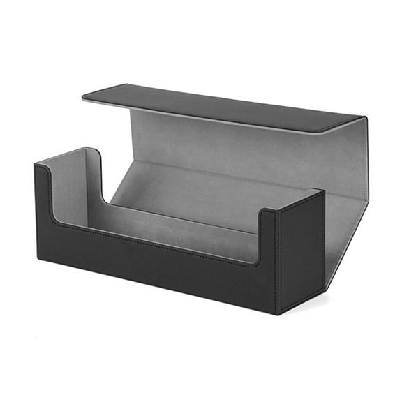 BAELLERT Faux Leather Card Storage Box Magnetic Large Capacity Multifunction TCG Trading Game Card Holder Organizer Sports Play Card Case Birthday Gift