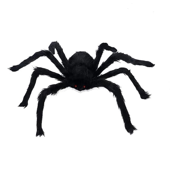 BAELLERT Halloween Spider Decoration Scary Large Black Spider Model Prank Trick Toy Scene Layout Props Horror Huge Spider Statue Bar Halloween Party Indoor Outdoor Decoration