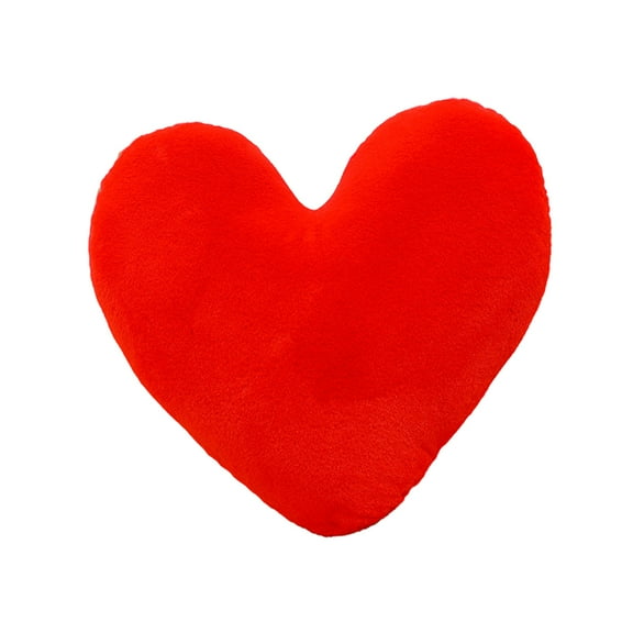BAELLERT Heart Pillow Thick Elastic Cozy Fully Stuffed Room Decor Pillow Solid Color Colorfast Plush Sofa Living Room Bedside Bed Cushion Toy Photo Prop Sleep Pillow