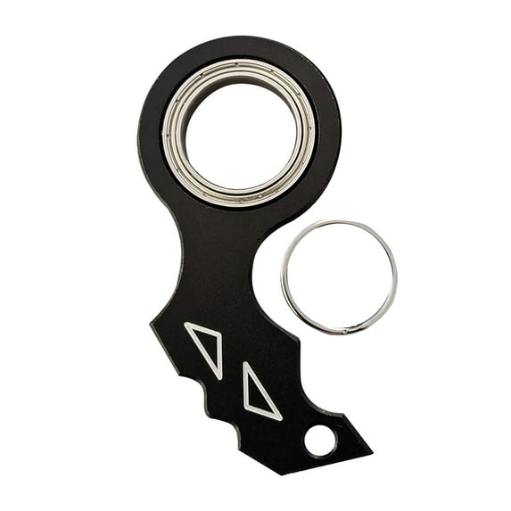 BAELLERT Keychain Spinner Fidget Toy Pocket-sized Fingertip Metal Gadget Keyring Stress Relief & Anti-Anxiety Sensory Toys for Teens & Adults Anti Stress Toy Party Favors