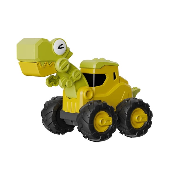 BAELLERT Kids Dinosaur Car Toy Press Go Inertial Drive Pull Back Children Dino Construction Vehicle Educational Truck Toy Toddlers Boys Girls Gift Party Favors