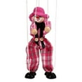 thumbnail image 1 of BAELLERT Marionette Clown Puppet Toy Pull Rope Wooden Puppet Doll Interactive Kids Hand Pirate Puppetry Boys Girls Birthday Christmas Gifts, 1 of 8