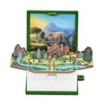 thumbnail image 1 of BAELLERT Mini 3D Folding Book Keychain Popping Miniature World Hanging Decoration Tiny Coffee Shop Great Wall Castle Foldable Book Keyring Pendant, 1 of 8