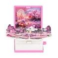 thumbnail image 1 of BAELLERT Mini 3D Folding Book Keychain Popping Miniature World Hanging Decoration Tiny Coffee Shop Great Wall Castle Foldable Book Keyring Pendant, 1 of 8