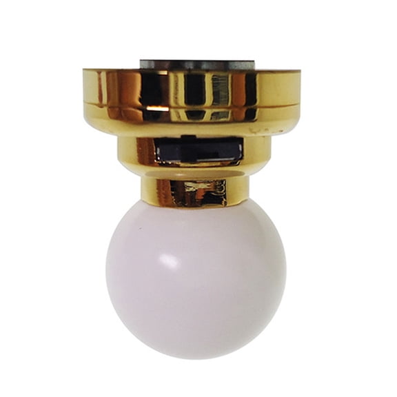 BAELLERT Mini Lights 1:12 Scale LED Ceiling Lights with Switch Metal Base Realistic Battery Operated Miniature Lights