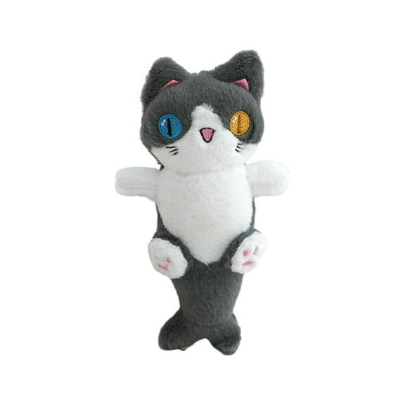 BAELLERT Plush Doll Pendant Adorable Mermaid Cat Doll Backpack Keychain Soft Stuffed Animal Pendant for Holiday Gift