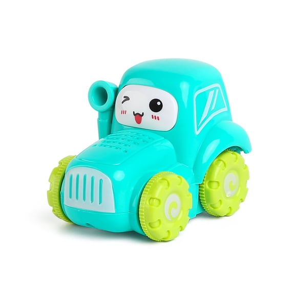 BAELLERT Pull Back Car Cartoon Taxi Bus Forklift Excavator Plane Vehicle Model Entertainment Interactive Toys Inertial Engineering Vehicles City Car Toy Kindergarten Gift