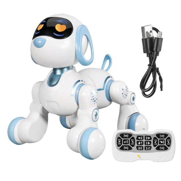 BAELLERT Remote Control Robot Dog Toy Programming Touch Interactive Electric Smart Cat 2.4GHz RC Robotic Pet Toy with LED Eyes Music Toddlers Boys Girls Gift