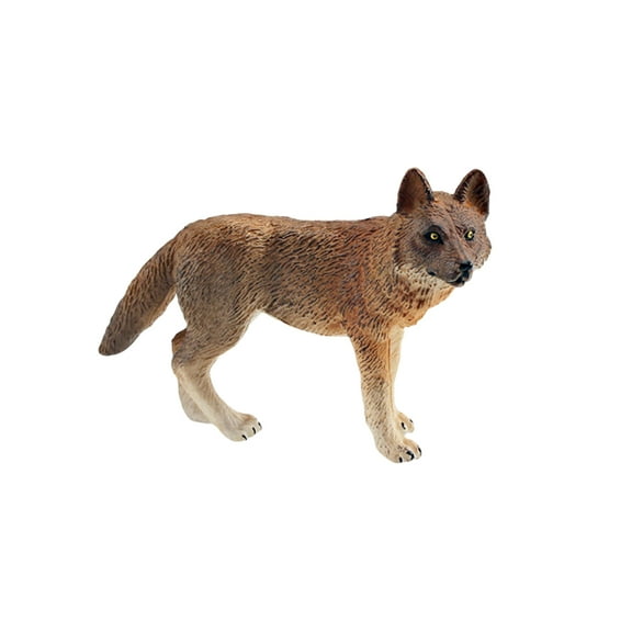 BAELLERT Roaring Walking Wolf Figurine Realistic Forest Animal Model Miniature Woodland Creatures Figure Kids Educational Wild Animal Toy Cake Topper Decoration