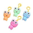 thumbnail image 1 of BAELLERT Squeeze Toy Keychain Hanging Plastic Buckle Cute Cartoon Frog Pinch Doll Stress Relief Vent Toys Kids Eye Popping Frog Anti-stress Toy Boys Girls Gift, 1 of 7