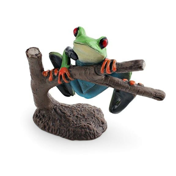 BAELLERT Tree Frog Figurine Realistic Toad Statue Sculpture Ornament Decoration Kids Educational Simulation Wild Animal Model Toy Toddlers Boys Girls Gift