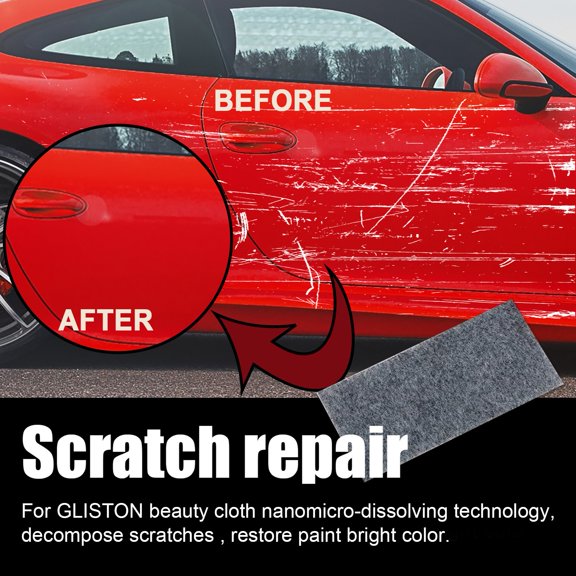 BAETEUY 1/6Pcs Car Scratch Remover Cloth Compact Size Portable Reusable Widely Applicable Car Scratch Repair Cloth Cleaning Tool