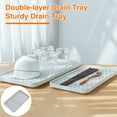 thumbnail image 1 of BAETEUY 1 Set Drain Tray Double Layer Drainer Tray Durable Tea Serving Tray Sturdy Dish Drying Rack for Home Kitchen, 1 of 8