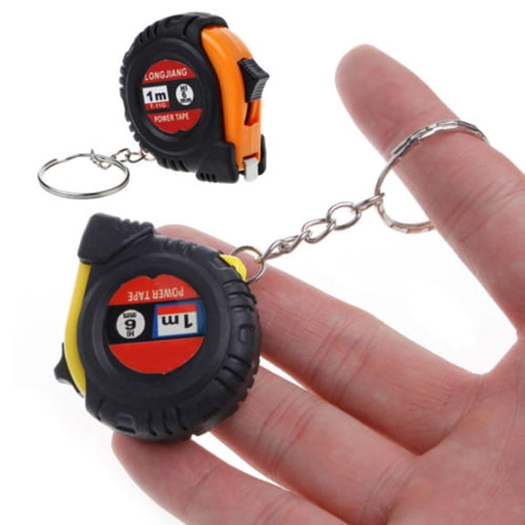 BAETEUY 1m Mini Retractable Ruler Tape Measure Key Chain Style Home Work Measuring Tool