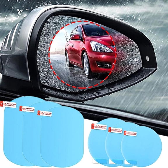 BAETEUY 2Pcs Anti-Fog Car Rearview Mirror Window Film