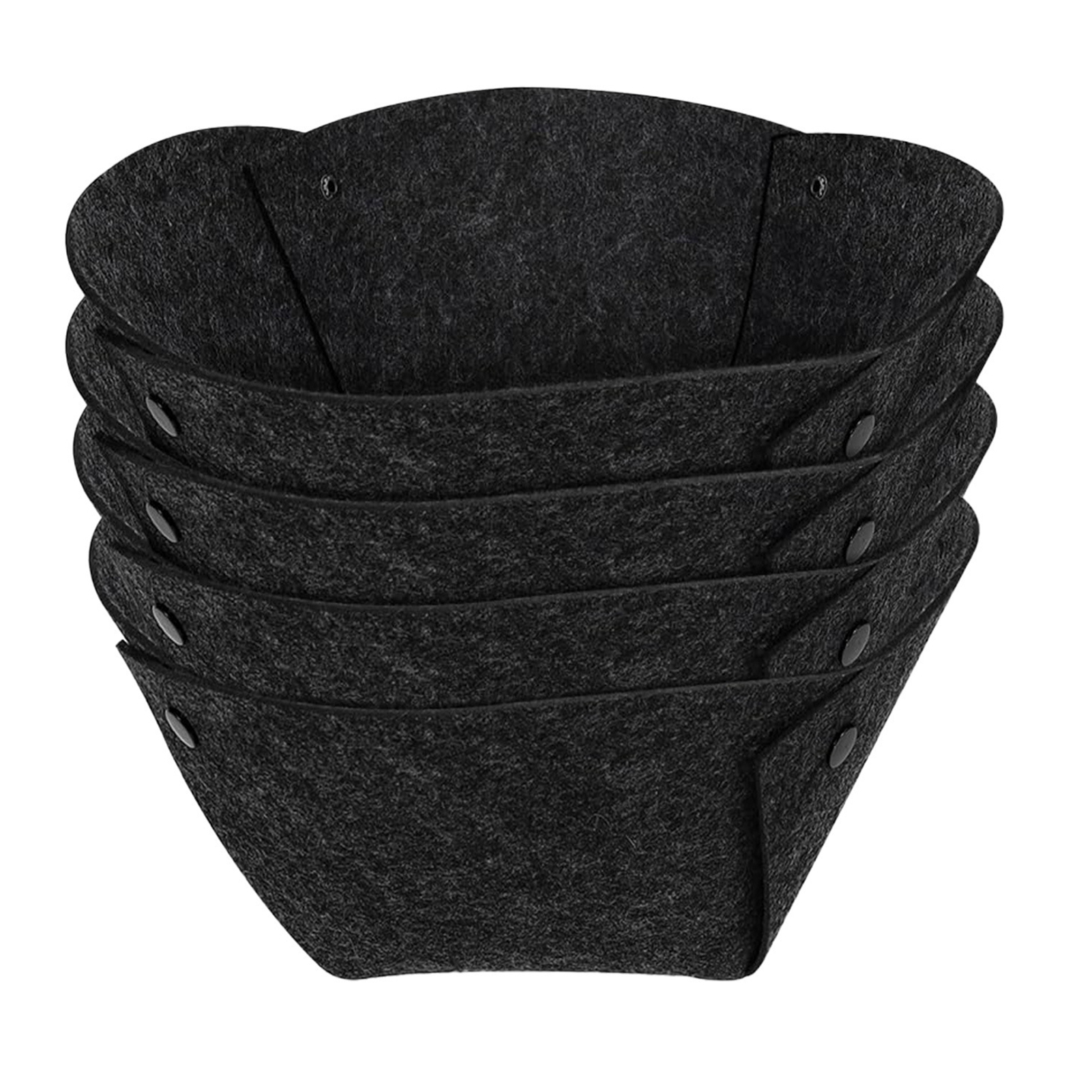 BAETEUY 4 Pcs Round Felt Planter Basket Liner Hanging Basket Liners
