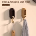 thumbnail image 1 of BAETEUY 4Pcs Wall Hook Self Adhesive 360 Degree Rotatable Modern Foldable Traceless Strong Load Bearing Hat Towel Clothes Hanger Bathroom Kitchen Supplies, 1 of 8