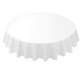 thumbnail image 1 of BAETEUY 84 Inch Round Tablecloth Simple Disposable PE Waterproof Thicker Table Cover Fabric for Home, 1 of 7