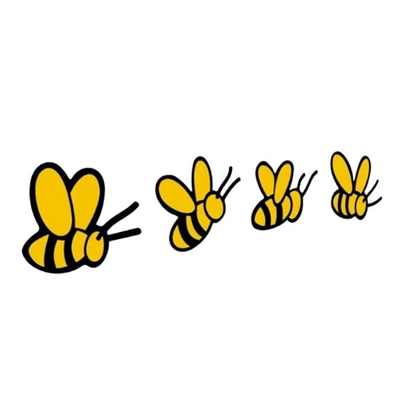BAETEUY Bees Shape Truck Vehicle Body Bumper Window Decals Sticker