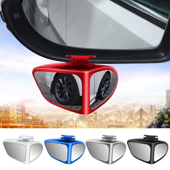 BAETEUY Car Blind Spot Mirror Double-sided Clear Glass 360° Rotatable Universal SUV Truck Auto Wide Angle Left Right Rearview Wing Mirror Reversing Assist Mirror