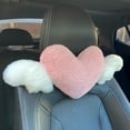 thumbnail image 1 of BAETEUY Car Headrest Pillow Breathable - Wear-Resistant Heart Shape Neck Support Pillow Seat Back Cushion Interior, 1 of 1