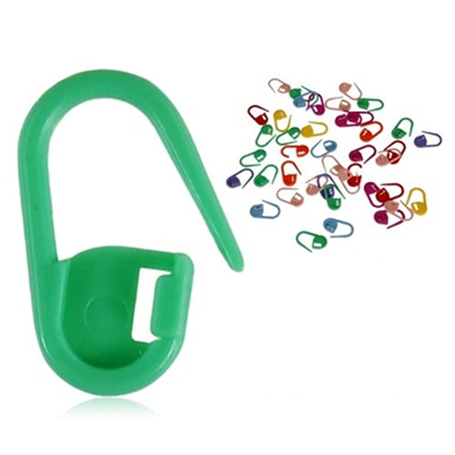 BAETEUY Colorful Mix Mini Plastic Knitting Clips - 20 Pcs Crochet Locking Stitch Marker DIY