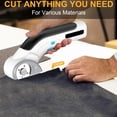 thumbnail image 1 of BAETEUY Electric Scissors, 3.7V, Multi-functional, Cardboard, Cutter, Safety Lock, Easy to Use, Cordless, Electric, Scissors, Blankets, Leather, Kraft, Paper, Ropes, 1 of 7