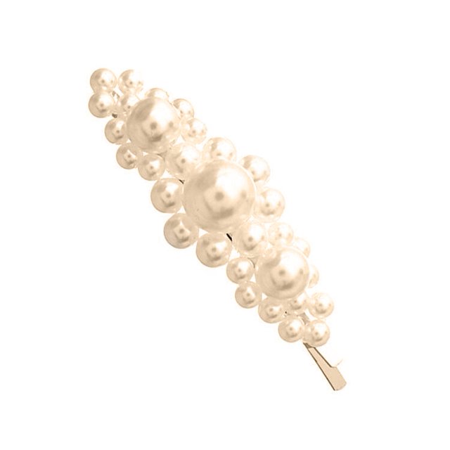 BAETEUY Fashion Women Girls Faux Pearl Geometric Hairpin Hair Clip