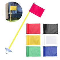 BAETEUY Golf Flag Nylon Golf Target Flag with Tube Mini Pin Flags Inserted Waterproof Putting Golf Flagstick Indoor Outdoor Backyard Garden