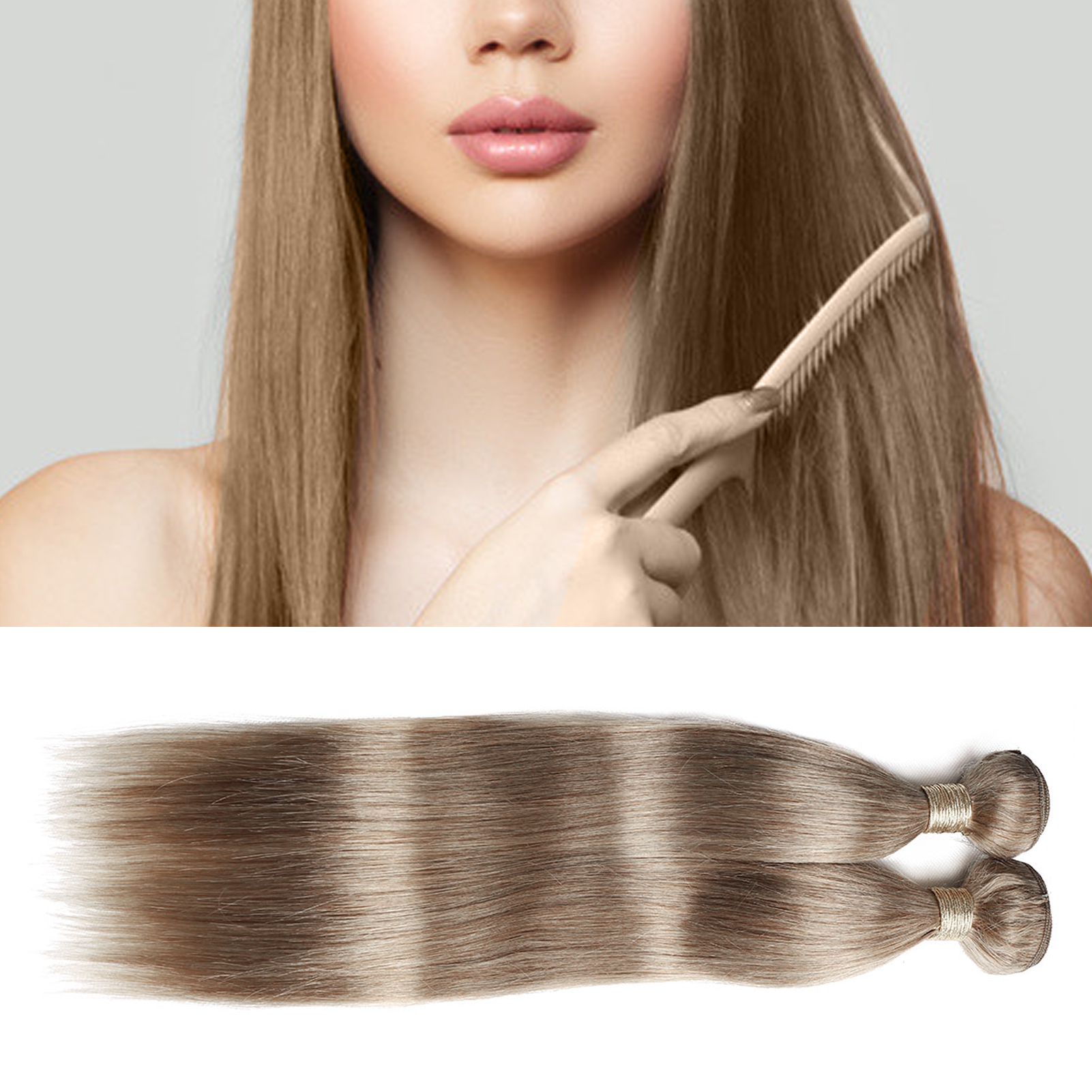 BAETEUY Hair Weave Solid Color Straight Human Hair Long Extension