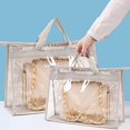 thumbnail image 1 of BAETEUY Handbag Storage Organizer, Dust Bag, Waterproof, Transparent Design, Zipper Closure, Purse, Storage, Organizer, Handle, 1 of 8