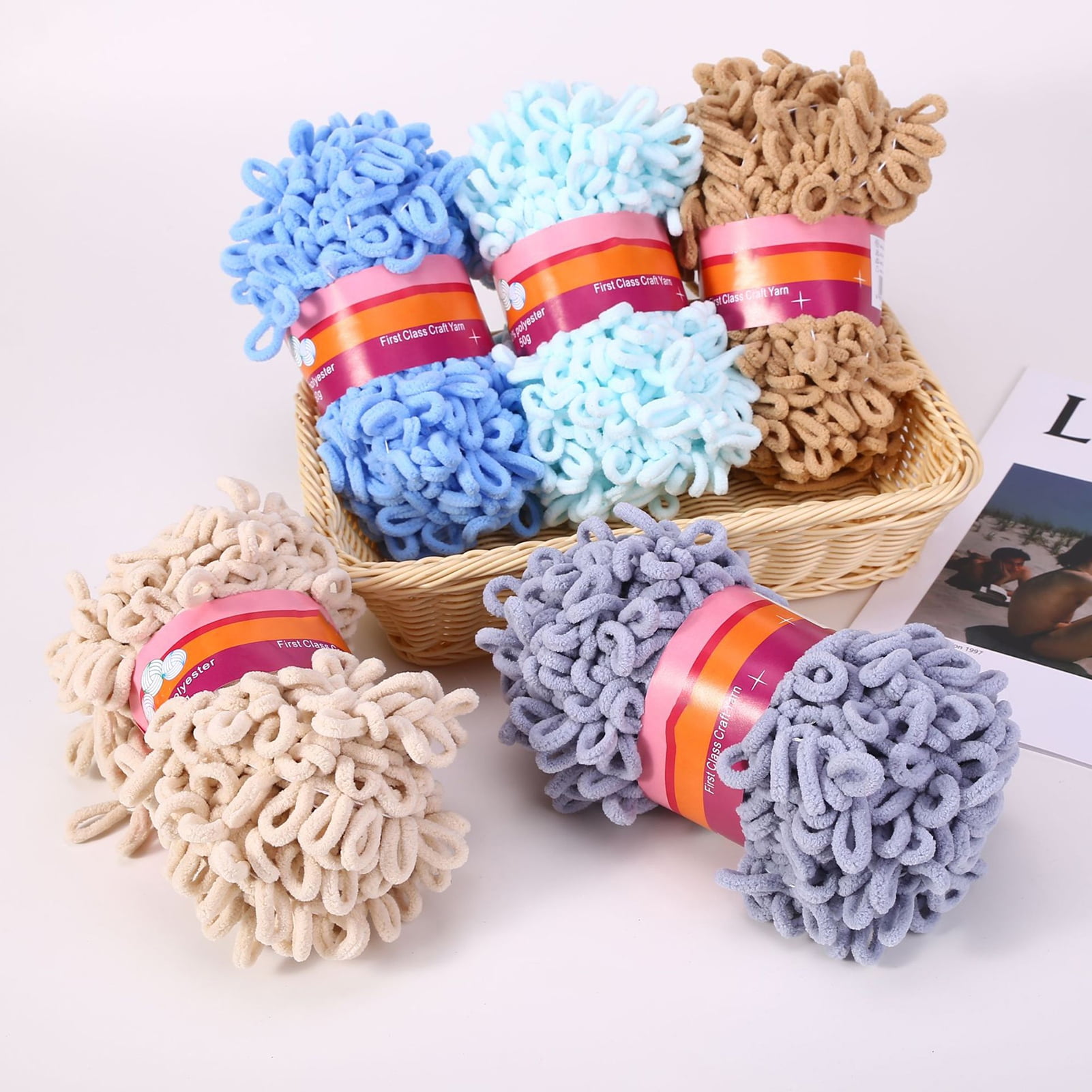 BAETEUY Knitting Cotton Yarn Set 1 Roll DIY Tearresistant Good