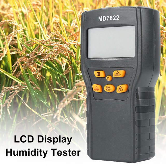BAETEUY MD7822 Digital Grain Corn Rice Moisture Temperature Meter LCD