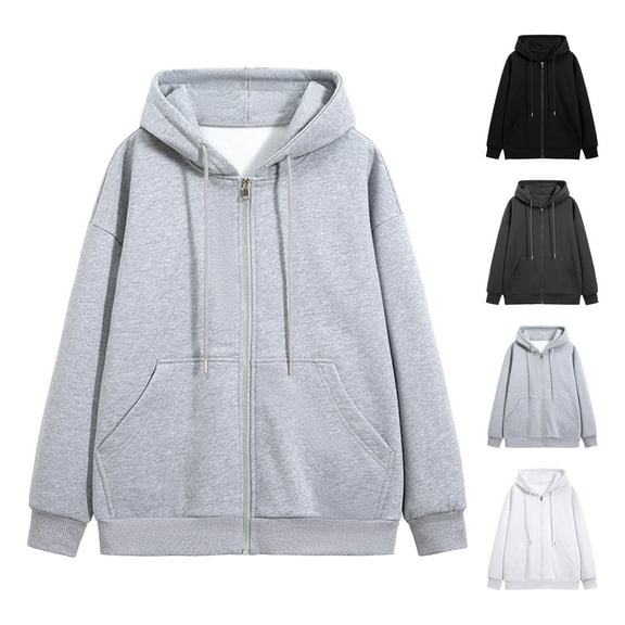 BAETEUY Men's Hooded Jacket for Sports - Loose Fit Casual Coat with Zipper