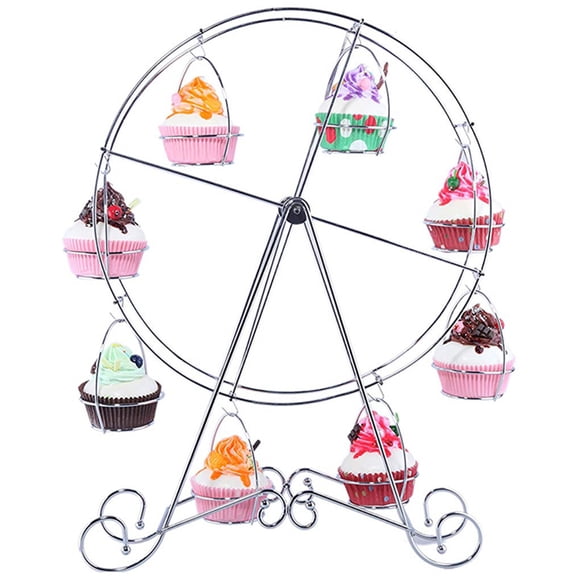 BAETEUY Metal Ferris Wheel Cupcake Holder Wedding Birthday Party Cake Stand Display Rack