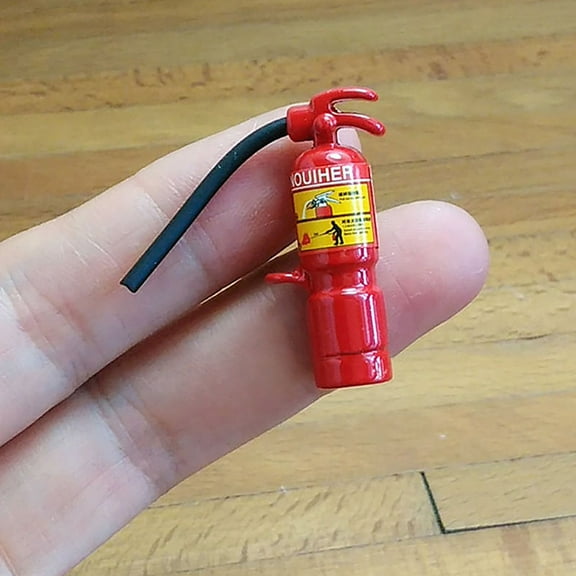 BAETEUY Miniature 1:12 1:6 Simulation Fire Extinguisher - Dollhouse Accessories Decor