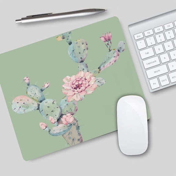 BAETEUY Mouse Pad Soft Anti-slip Smooth Plant Cactus Desk Keyboard Mouse Mat Wrist Rest for Laptop