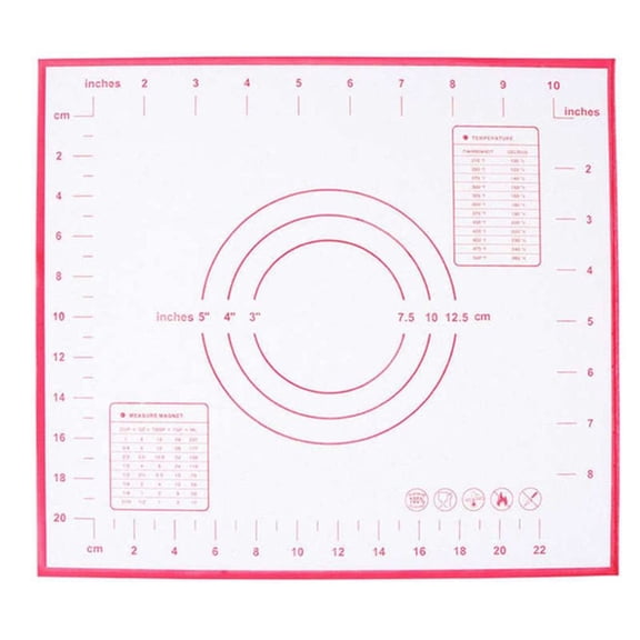 BAETEUY Non-Stick Silicone Baking Dough Pad Sheet Rolling Pastry Liner Mat Bakeware