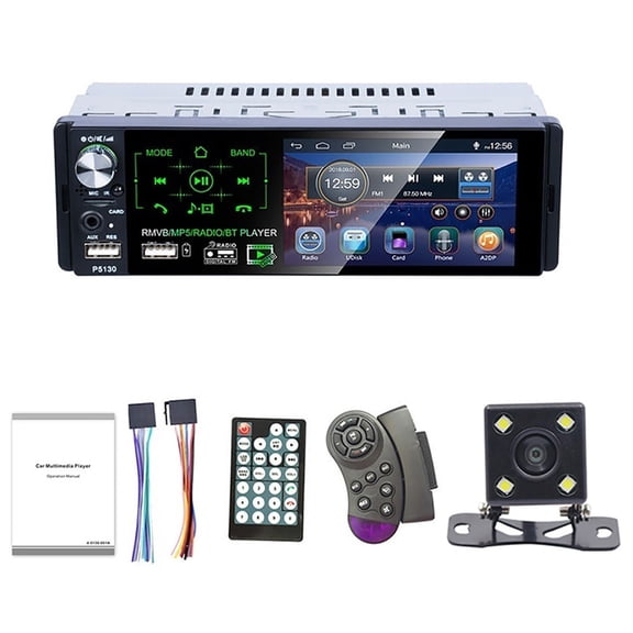 BAETEUY P5130 4.1 Inch Car Radio Bluetooth Touch Screen MP5 Player with Rearview Camera