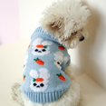 BAETEUY Pet Winter Clothes Cartoon Print Windproof Cardigan Small Dog